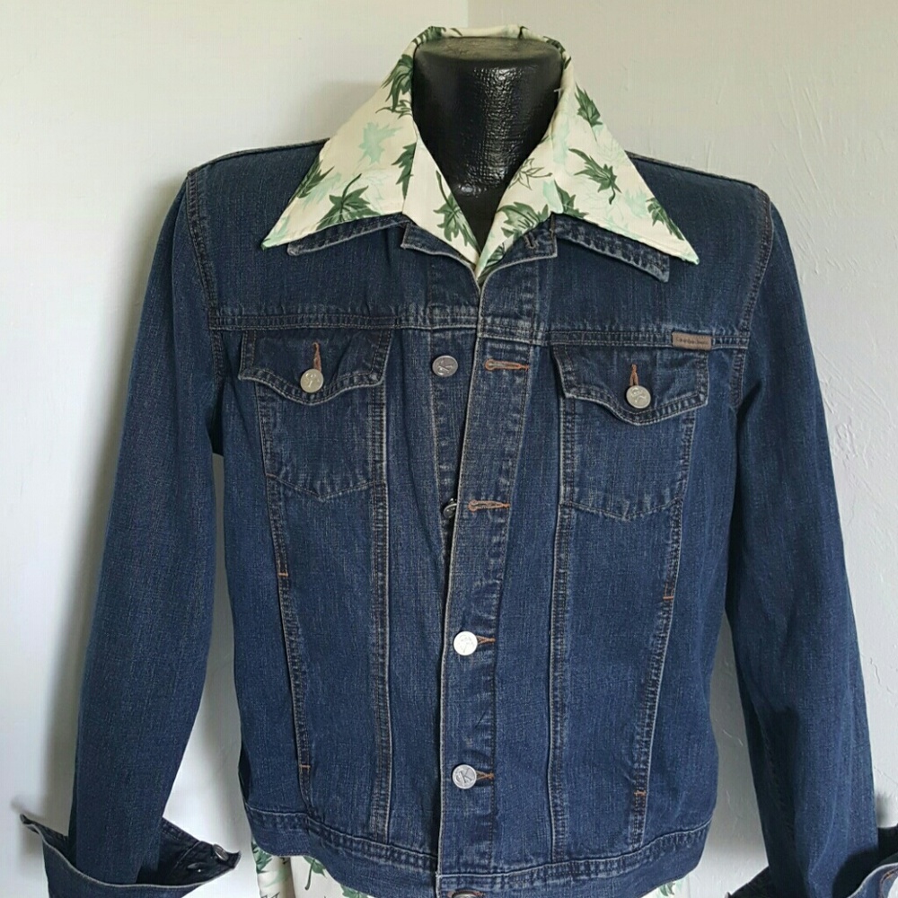Calvin Klein jeans women jacket denim cotton  size L